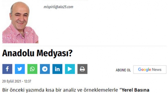 Yeni Yazımız