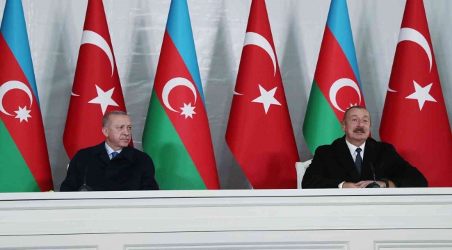 Cumhurbaşkanı Erdoğan: "Azerbaycan'la samimi bir irade ortaya koyması halinde Türkiye'nin Ermenistan'la olan ilişkilerinin önünde bir engel kalmayacaktır"