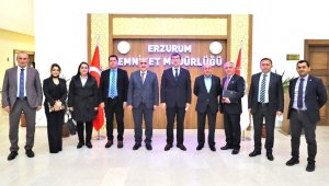 Erzurum Kent Konseyi'nden Emniyet Müdürü Tuncer'e ziyaret