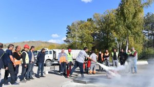Yakutiye Belediyesi personelleri iş sağlığı ve güvenliği eğitiminden geçti
