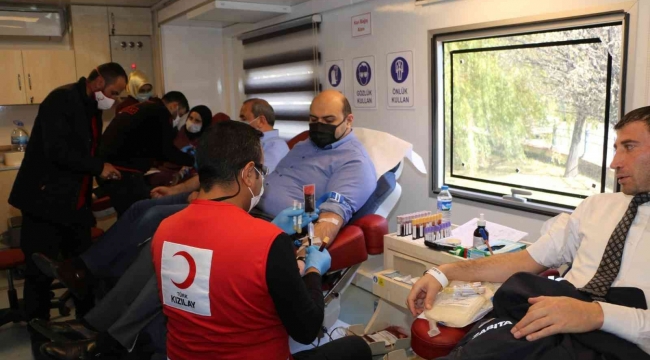 Aziziye Belediyesi'nde kan bağışı seferberliği