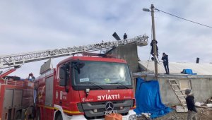 Aşkale'de yangına erken müdahale faciayı önledi