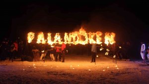 Palandöken'de meşaleli sezon açılışı