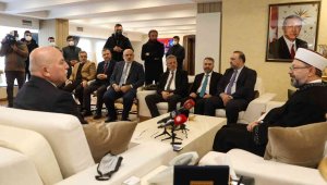 Diyanet İşleri Başkanı Prof. Dr. Ali Erbaş, Vali Memiş ve Başkan Sekmen'i ziyaret etti