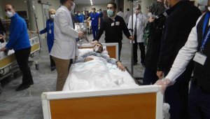 Erzurum Şehir Hastanesinde gerçeğini aratmayan yangın tatbikatı