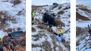 Horasan'da trafik kazası: 2 kişi öldü, 2 kişi yaralandı