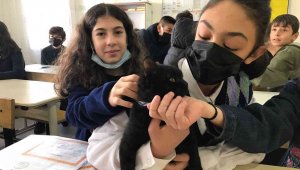 Karam okulun maskotu oldu