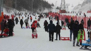 Palandöken doldu taştı