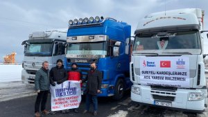 Erzurum Sivil Toplum Platformu'ndan Suriye'ye yardım