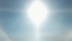 Erzurum'da muhteşem doğa olayını gören telefonuna sarıldı