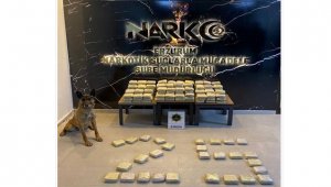 Erzurum'da valiz içinde 103 kilo 550 gram eroin ele geçirildi
