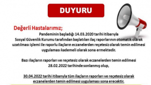 Reçetesiz ilaç temini 30 Nisan'da sona eriyor