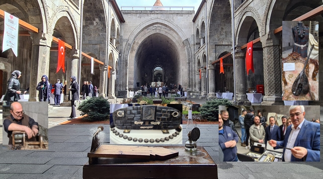 Çifte Minareli Medrese'de 'Oltu Taşı' sergisi...