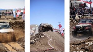 Erzurum'da yapılan off-road yarışları...