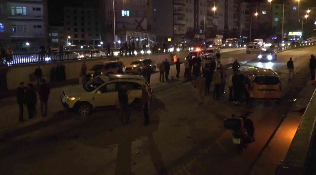 Erzurum'da zincirleme trafik kazası