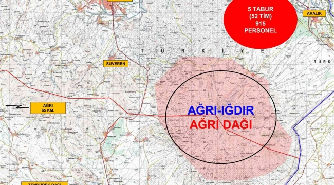 İçişleri Bakanlığı: "Eren Abluka-10 Ağrı Dağı operasyonu başlatıldı"