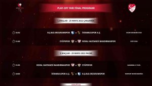 İşte play-off karşılaşma programı