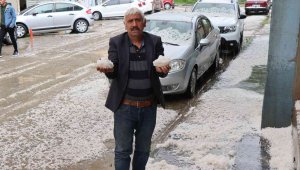 Oltu beyaza bürüdü