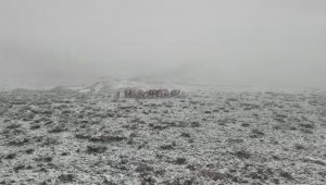 Tekman'da Mayıs ayında kar sürprizi