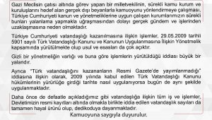 Nüfus Vatandaşlık İşleri Genel Müdürlüğü: "Tüm iş ve işlemler kayıt altındadır"