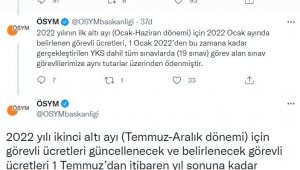 ÖSYM'den sınav görevlilerinin ücretlerinde güncelleme açıklaması