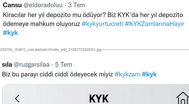 KYK Yurtlarına Yapılan Zamma Tepki