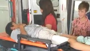 Domuz saldırısına uğrayan çocuk yaralandı