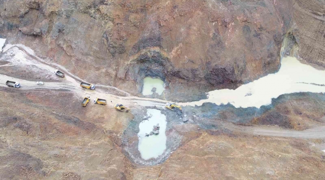Erzurum Narman Şehitler Barajı'nda çalışmalar aralıksız devam ediyor