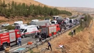 Gaziantep'te feci kaza; 16 ölü, 21 yaralı