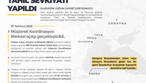 MSB: "Şu ana kadar Ukrayna limanlarından 622 bin tondan fazla tahıl sevkiyatı gerçekleştirildi"