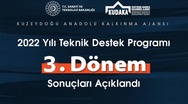 Teknik Destek Programı 3. Dönem Sonuçları açıklandı