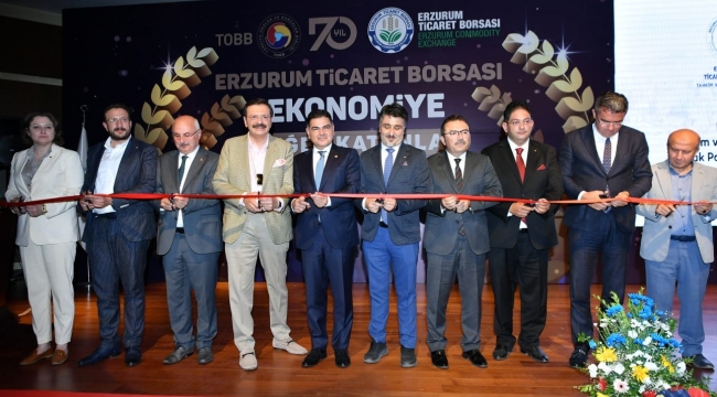 Türkiye Odalar ve Borsalar Birliği Yönetim Kurulu Başkanı Hisarcıklıoğlu Erzurum'da