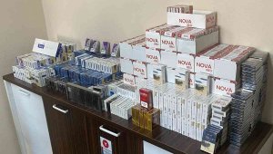 Aşkale'de kaçak sigara operasyonu