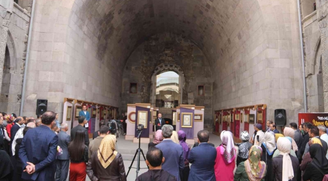 Erzurum'da Hüsn-i Hat Sergisi 48 eser ile 10 Ekim'e kadar ziyarete açık kalacak