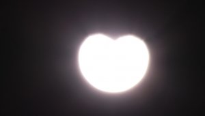 Kars'ta parçalı güneş tutulması