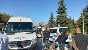 Servis aracının altına girdi