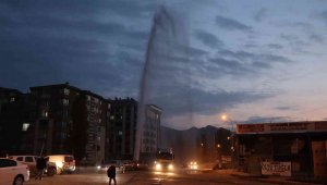 Doğal gaz boru hattının havasını tazyikli su ile aldılar