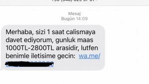 Dolandırıcıların yeni oyunu; 'Günlük 2 bin 800 lira kazan'