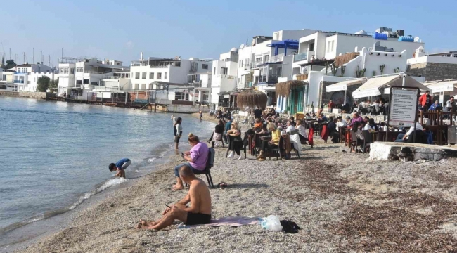 Doğuda kış, Bodrum'da deniz keyfi