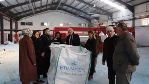 Oltu çuval fabrikasında 350 kişi iş başı yaptı