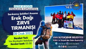 Sarıkamış Şehitleri için Erek Dağı'na tırmanış