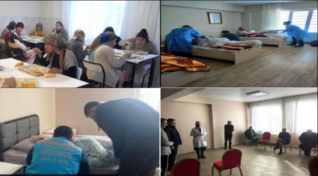 Depremzedeler Erzurum'a getiriliyor