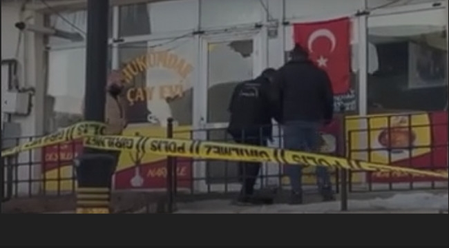 Erzurum'da çayevine pompalıyla saldırı