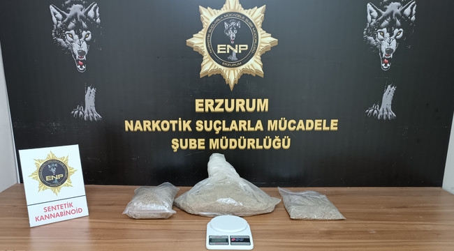 Erzurum'da uyuşturucu operasyonu