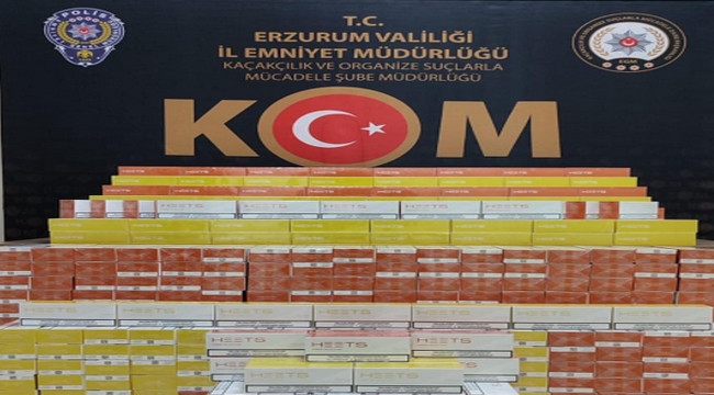 Kargodaki kaçak sigaralar polise takıldı