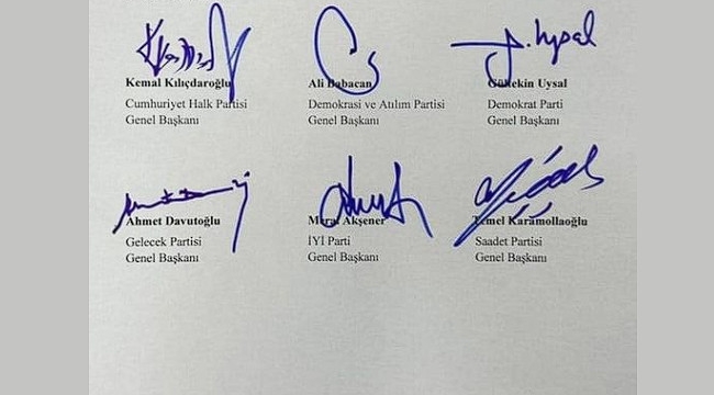 6'lı masanın adayı 6 Mart'ta...