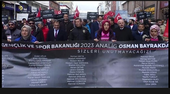 ANALİG yürüyüşle start aldı