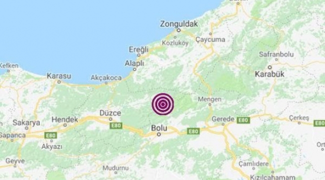 Bolu'da deprem; 4.8...