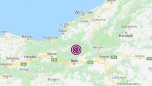 Bolu'da deprem; 4.8...