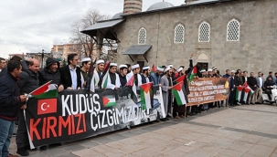 Mescid-i Aksa'ya saldırıya Erzurum'dan kınama